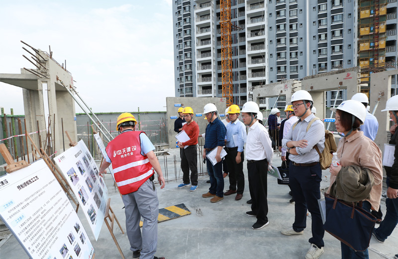 2018年12月6日，廣西區(qū)首個住宅裝配式建筑觀摩會在中天八建南寧興寧·大唐果項(xiàng)目順利召開。