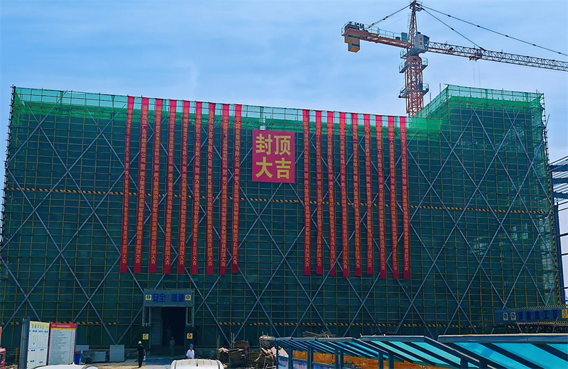 2025年5月20日，江蘇公司承建的康乃馨高端織造和智能裝備制造一期項(xiàng)目主體結(jié)構(gòu)順利封頂。